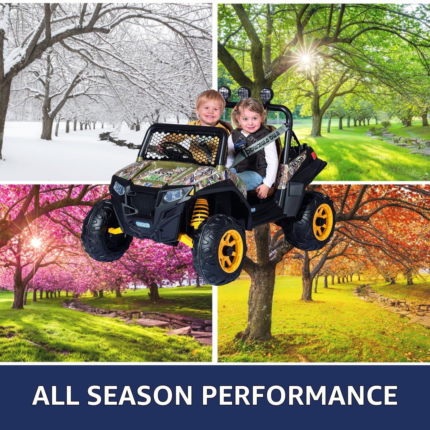 Peg Perego Official 12 Volt Replacement Battery for Ride on Toys. All Season Performance. Works with John Deere, Polaris, and Ca