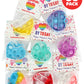 Funeta Valentines Pop Its - 30 Pack Fidget Cards for Kids, Silicone Keychains in Red, White, Blue, Pink, Yellow, Purple