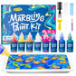 JUPITEARTH Water Marbling Paint Kit, Arts and Crafts for Girls & Boys, Art Supplies for Kids Ages 3-5 4-8 8-12, Marbling Paint f