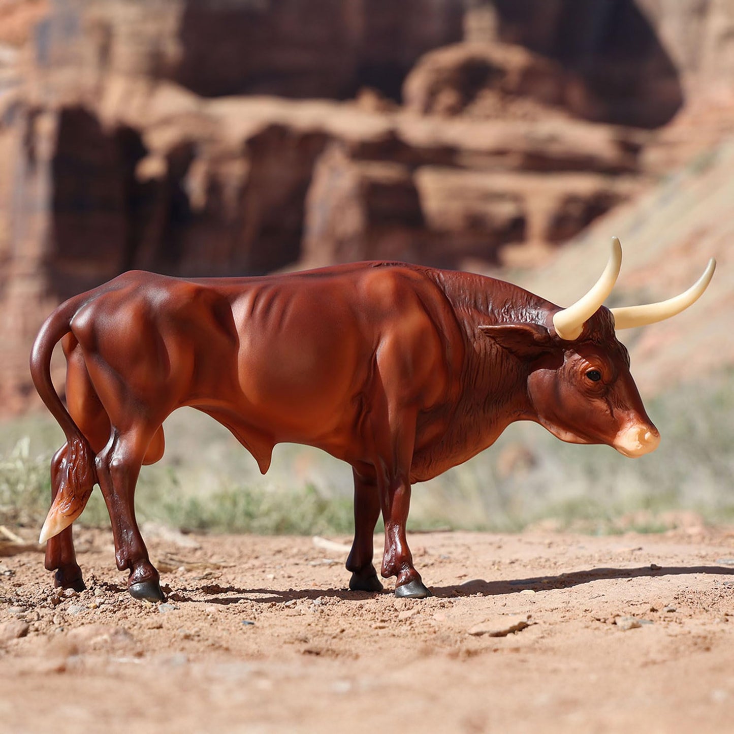 Breyer Horses Traditional Series |Texas Longhorn Bull Animals | Horse Figurine | 11.5 L X 8.5 H | Model #B-TR-10329