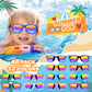 Gifts2U Kids Sunglasses Bulk Party Favors for Kids Ages 3-8, 48 Pack Rainbow Neon Sunglasses for Boys Girls with UV400 Protectio