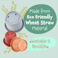 [8 PC] Stacking Cups for Rabbits - Wheat Straw Rabbit Toys with Cute Animal Designs - Bunny Stacking Cups to Play with Rabbits - Nesting Toys for Rabbits to Keep Busy - Graduated Sized Stackable Toys