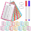 1 Pack of 13 Multiplication Flashcards with 2 Dry Erase Markers and 2 Rings Multiplication Flashcards Math Flashcards Educational Timetable Flashcards for 1st to 3rd Grades Fun Learning with Math Game