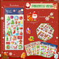 UPINS Christmas Stickers for Kids, 10 Sheets Holiday 3D Puffy Foam Decals - Cute Snowman, Reindeer, Tree, Santa for Party Favors