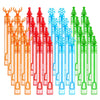 Suloli 36 Pcs Easter Bunny Bubble Wands, Happy Bubble Wand Bulk Toys Easter Gifts Stuffers Goody Bag Filler Party Favors For Kid