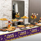 Chiazllta Set Of 3 Graduation Tablecloths Class Of 2024 Congrats Grad Purple Graduation Party Tablecover Decorations Party Suppl