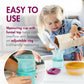 Boon Intro Toddler Food Prep Set - Kids' Kitchen Tools - 5 Unique Toddler Kitchen Accessories Includes Spatula, Egg Cracker, Cho