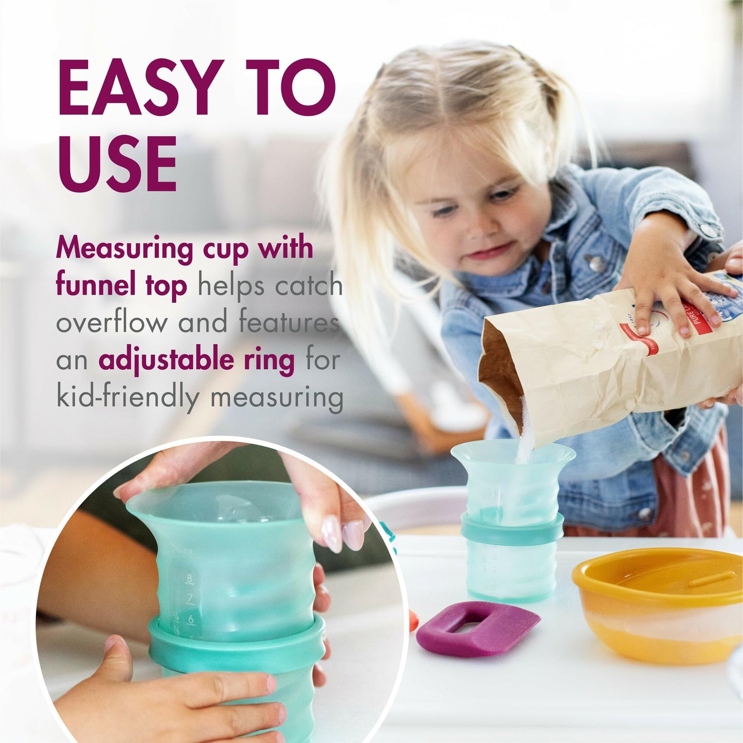 Boon Intro Toddler Food Prep Set - Kids' Kitchen Tools - 5 Unique Toddler Kitchen Accessories Includes Spatula, Egg Cracker, Cho