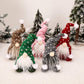 Yanghome Christmas Elf Decoration Xmas Ornaments Thanksgiving Day Gifts Swedish Gnomes Plush Nisse Tomte Figurines Doll Desk Lit