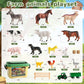 Waiiw Farm Animal Toys For Toddlers,23 Pcs Animal Toys With Realistic Animal Figurines,Tractor Toy And Fence,Farm Playset Educat