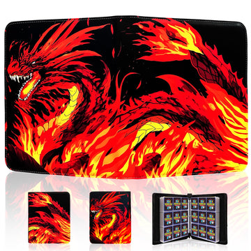 Trading Card Binder for TCG Cards  9-Pocket Portable Card Collector Ablum Holder Book Fits 720 Cards with 40 Removable Sleeve  High Capacity Waterproof Card Binder Display Storage Carrying Cases