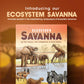 Ecosystem: Savanna - A Family Card Game About Animals On Grassy Woodland Of African Savanna - Fun & Educational Ecology Game For Kids & Adults - Strategy Board Game For Gamers, Students & Teachers