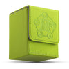 Tcguard Card Deck Box For Mtg Card Storage Box Holds 100 Plus Single Sleeved Cards, Microfiber Lining And Leather Card Box Compatible With Trading Card Games Tcg, Yugioh Cards, Etc. (Green)