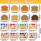 Jansun 24 PCS Thanksgiving Turkey Masks Craft Kit, DIY Paper Thanksgiving Crafts for Kids Make Your Own Turkey Mask Fall Party F