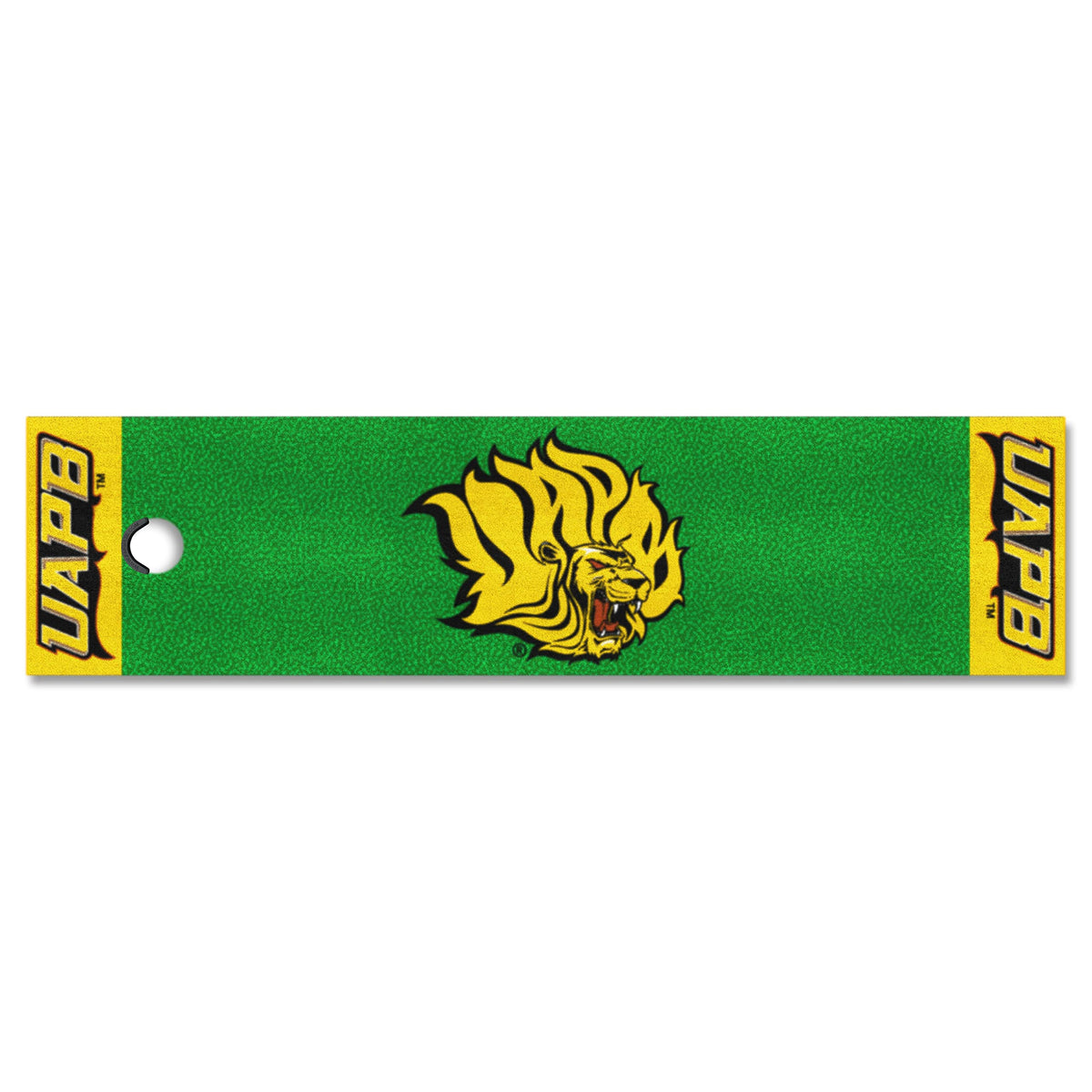 FANMATS 18717 UAPB Golden Lions Putting Green Mat - 1.5ft. x 6ft.