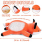 Webingo Weighted Stuffed Animals, 24'' Weighted Fox Plush Toy 4.2 Lb Soft Pillow Cute Giant Plushie Gifts For Kids & Adults(Fox)