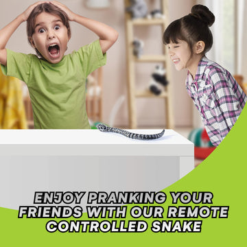 Top Race Remote Control Rattle Snake - Realistic Robot Snake Toy with Infrared Receiver - Rc Animal Prank Toy Perfect for Kids Ages 4 Up or for mature-themed Pranks - Makes a Great Gift