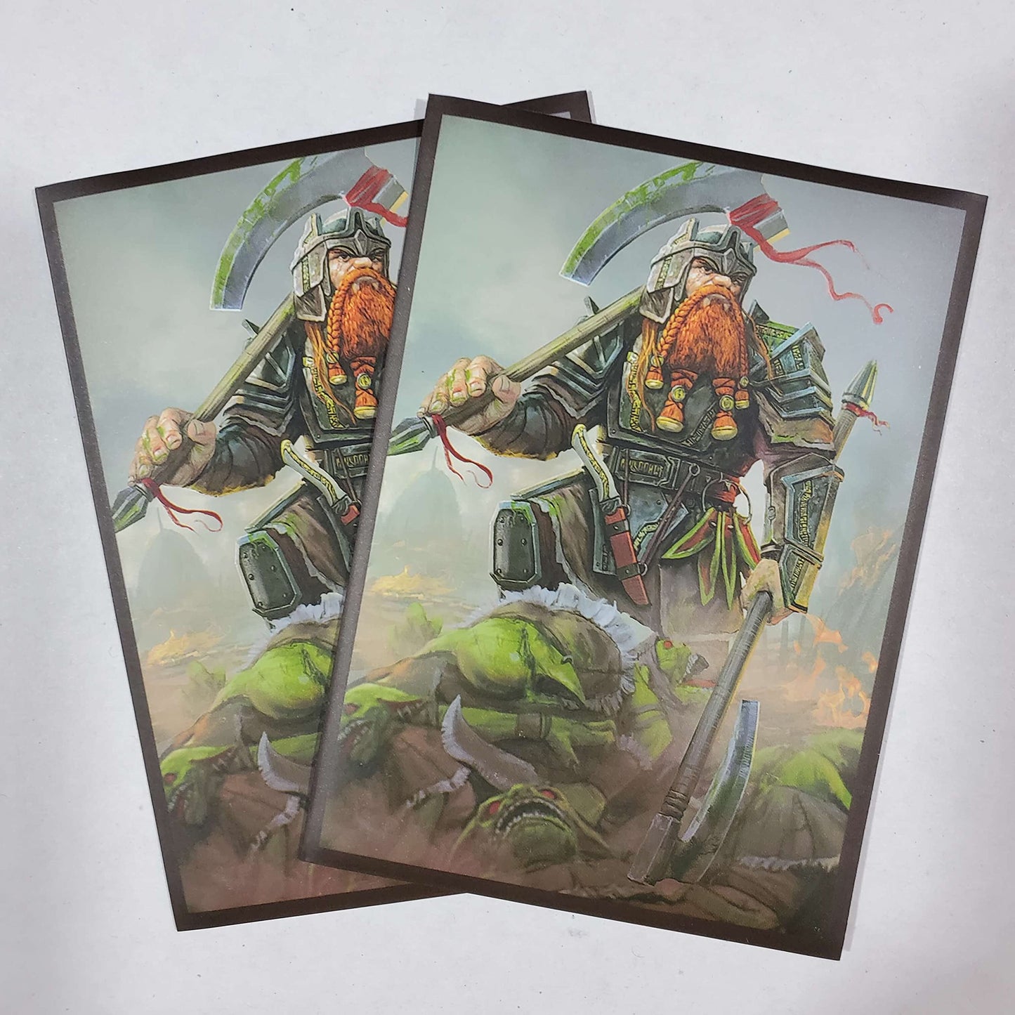 Fantasy North - Dhurigan - The Goblin Foe - 100 Smooth Matte Tcg Trading Card Sleeves - Fits Magic Mtg Commander Pokemon And Oth