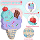 WERNNSAI Ice Cream Piata - Summer Ice Cream Party Decorations for Kids Girls Birthday Pink Pinata Game Candyland Sweet Theme Par