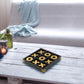 10' Large Elegant Premium Black Tic Tac Toe Board Game | Wooden Puzzle Game | Coffee Table Wooden Decor & Games | Lightweight Gold Plated Pieces