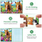 500 Piece Puzzle For Adults- Cats And Horses Puzzle| Recycled Paper Farm Jigsaw Puzzles 500 Pieces | Challenging Family Activity