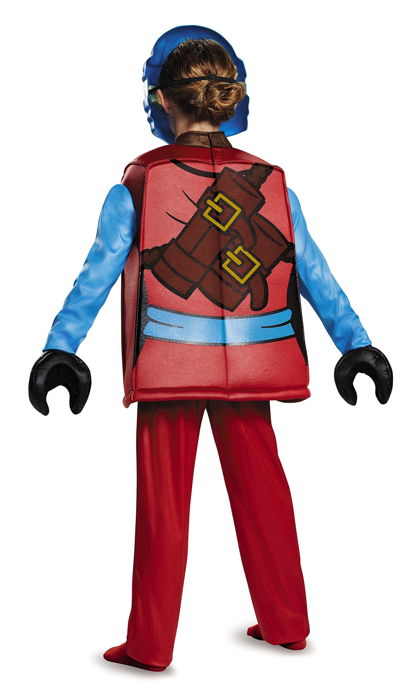 Disguise NYA Deluxe Ninjago Lego Costume - Medium/7-8 - Red/Blue - Model 98127K