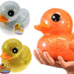 JA-RU Giant Glitter Rubber Ducks (2 Ducks Assorted) 7'' Large Rubber Duck. Kid Bath Toys. Stress Relief Fidget. Beach & Pool Toy