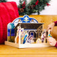 Melissa & Doug Classic Wooden Christmas Nativity Set With 4-Piece Stable and 11 Figures