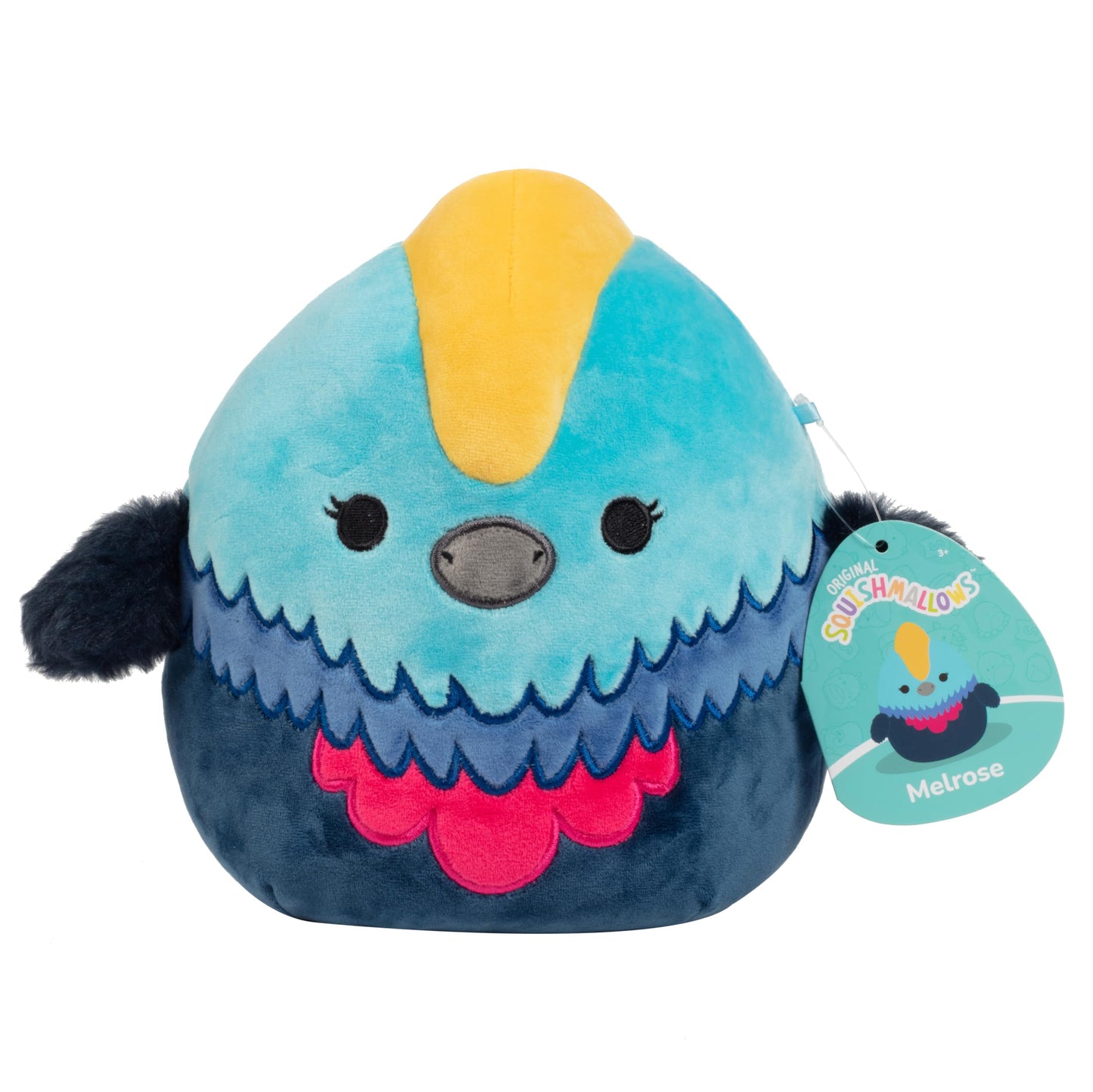 Squishmallows Original 8-Inch Melrose The Cassowary - Official Jazwares Plush - Collectible Soft Squishy Bird Stuffed Animal Toy