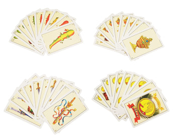 2 Decks Spanish Playing Cards Cartas Españolas, Baraja Española, Briscas Cards Puerto Rico, Mexican Playing Cards, Plastico Spanish Cards, Barajas Espanolas Plasticas(With Playing Card Boxes)