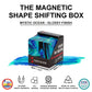 Shashibo Shape Shifting Box - Award-Winning, Patented Fidget Cube W/ 36 Rare Earth Magnets - Transforms Into Over 70 Shapes, Download Fun In Motion Toys Mobile App (Artist Series - Mystic Ocean)