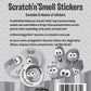 VeggieTales ScratchnSmell Stickers, Assorted Colors/Scents, 54 Stickers Per Pack, 3-3/4 H x 4 W, Made in The USA