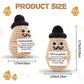 Dafuriet Funny Positive Potato Crochet Gift, 3.7In Handmade Kintted Wool Doll With Emotional Support Positive Card, Cute Cheer Up Gifts For Friends Dad Birthday Party Desktop Decors(Handsome Potato)