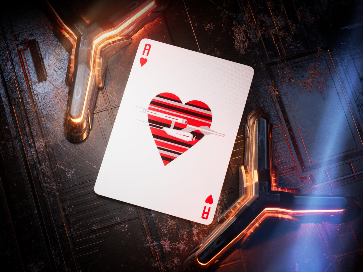 Theory11 Star Trek Light Premium Playing Cards, Poker Size Standard Index, Luxury Playing Cards