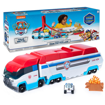 Paw Patrol, Launch   N Haul Paw Patroller, Transforming 2-In-1 Track Set For True Metal Die-Cast Vehicles