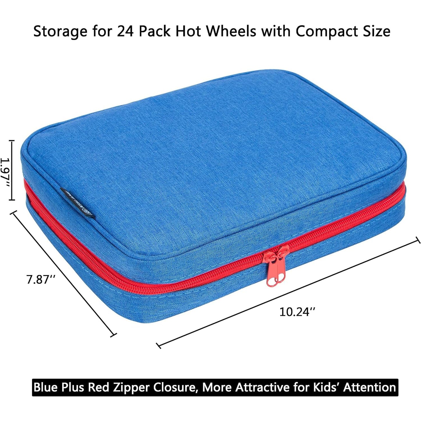 KISLANE 24 Toy Cars Storage for Toy Cars, Storage Case Compatible with 24 Toy Cars, Matchbox Cars, Mini Toys, Toy Cars Storage f