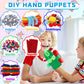 12 Pieces Diy Hand Puppets Making Kit Felt Sock Creative Art Craft Making Your Own Puppets Colorful Pompoms Wiggle Googly Eyes S