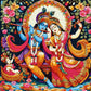 Tulip N Turtle Radha Govinda Diy Acrylic Paint By Number Kit For Adults Beginner Canvas Painting By Number Acrylic Painting. Wal