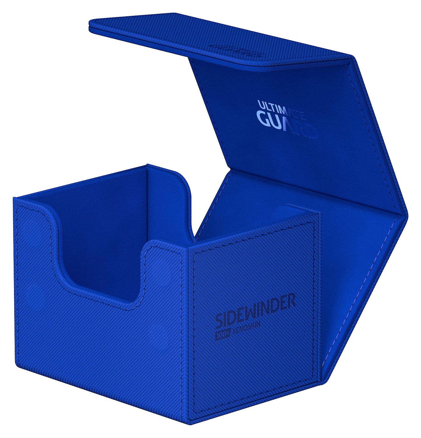 Ultimate Guard Sidewinder 100+, Deck Box For 100 Double-Sleeved Tcg Cards, Blue, Magnetic Closure & Microfiber Inner Lining For Secure Storage