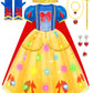 Meland Princess Dress - Light Up Princess Dress Up Clothes For Girls 3-8 Princess Costumes For Girls Toddlers Birthday Gift
