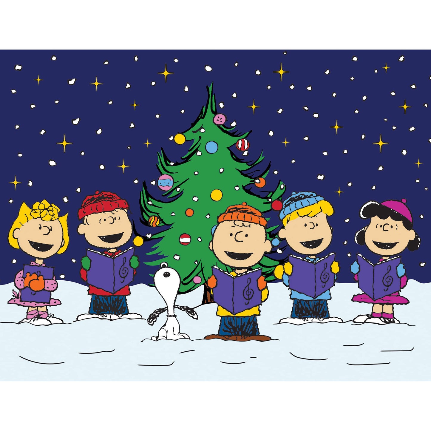 Roseart - Peanuts - Christmas Caroling - 100 Piece Jigsaw Puzzle For Kids And Adults