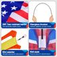Flag Airplane Kite Easy To Fly Kids Kites For Ages 3-5, Huge Size Durable Beach Kite For Family Outdoor Games & Activities, Perf