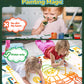 Tecjoe Water Doodle Mat, 39 × 31 Inches Large Kids Painting Writing Water Drawing Mat, Mess Free Reusable Toddler Gift For Age 3 4 5 6 7 Years Old Girls Boys, Educational Toys Bring Magic Pens