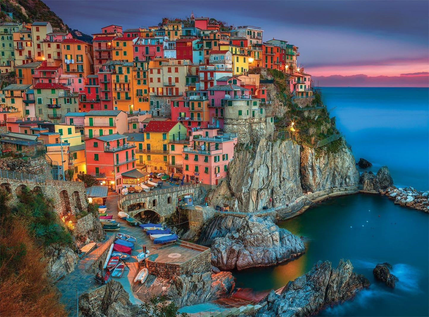 Buffalo Games - Peter Stewart - Cinque Terre - 1000 Piece Jigsaw Puzzle For mature-themeds - Challenging Puzzle Perfect for Game Nights - Finished Size is 26.75 x 19.75