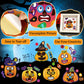 DECYOOL 36 Pack Halloween Stickers, Halloween Make a Pumpkin Face Stickers DIY Make Your Own Stickers Halloween Pumpkin Crafts S