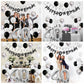 40Th Birthday Decorations For Women Men, Black Silver White 40Th Birthday Balloons, Black Happy 40Th Birthday Banner Birthday Ca