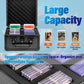 MewVeer Trading Card Storage Box  Graded Card Case  Top Loader Storage Cases with Lock  Hard Card Boxes for Sports Cards hold up to 70 PSA  250+ Top Loaders