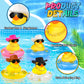 Sosation Cowboy Rubber Duck Bulk Mini Car Yellow Duckies Bath Toys Party Favor with Mini Hat Swim Circle Necklace Sunglasses Car Ornaments for Summer Birthday Swimming Supplies(24 Pcs  Novel Style)