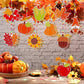 Beeveer 30 Sets Fall Plant Suncatchers Art Kits DIY Thanksgiving Pumpkin Maple Leaf Acorn Suncatcher Crafts Paint Your Own Windo