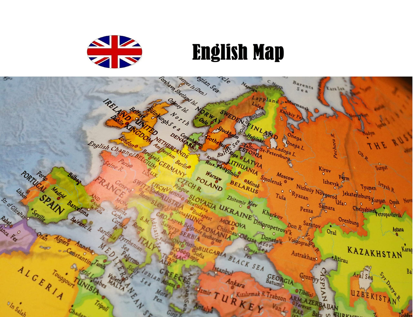 Exerz 30Cm Educational World Globe All Direction 360 Rotating - Diameter 30Cm